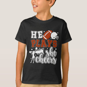 Camiseta Futebol E Cheer Mãe Orgulhosa Cheerleading E Futeb
