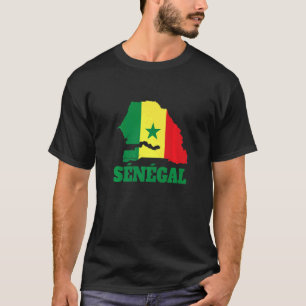 Camiseta Futebol e fã de futebol do Senegal 2022 Bandeira d