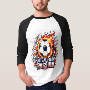 Camiseta Futebol É Minha Paixão Gráfico de Fã de