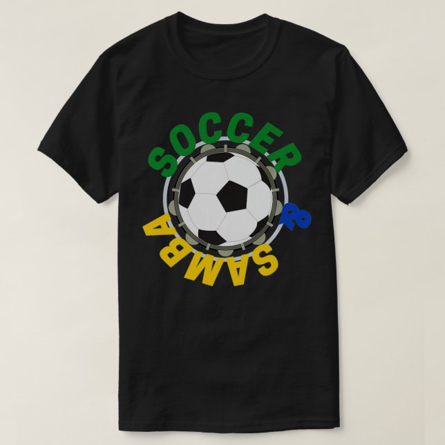 Camiseta Futebol e Samba Brasil 2022 Premium  (Frente do Design)