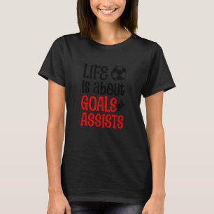 Camiseta Futebol é sobre Objetivos e Ajuda Qu