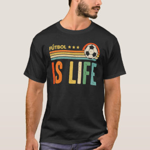 Camiseta Futebol É Vida Amante De Futebol Futebol Divertido