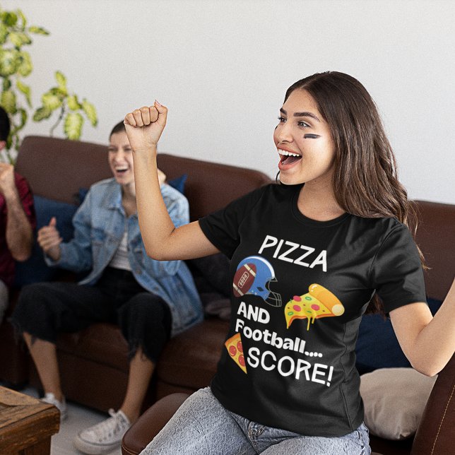 Camiseta Futebol engraçado e pizza (Criador carregado)