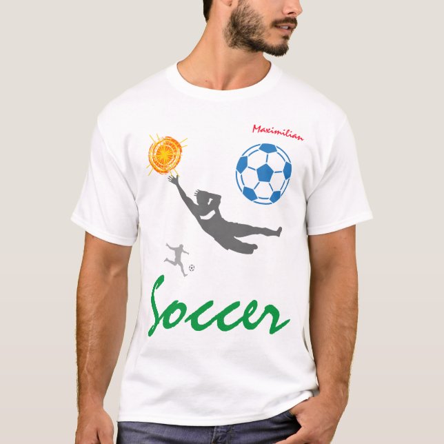 Camiseta Futebol engraçado personalizável (Frente)