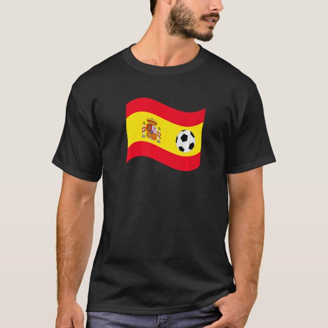 Camiseta Futebol espanha Gráfico País Bandeira Orgulho S (Frente)