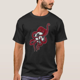 Camiseta Futebol esportivo Braços de polvo enrolados em tor