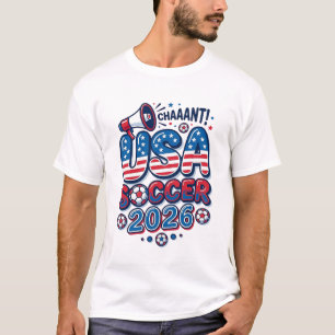 Camiseta Futebol EUA 2026 Futebol Negrito Tipografia País