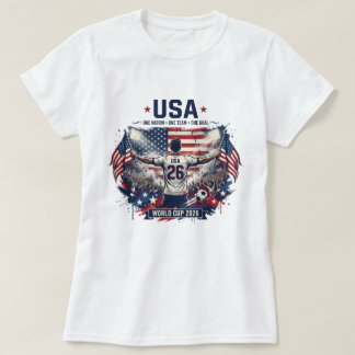 Camiseta Futebol EUA 2026 Roupas de Fã Patrióticas Futebol