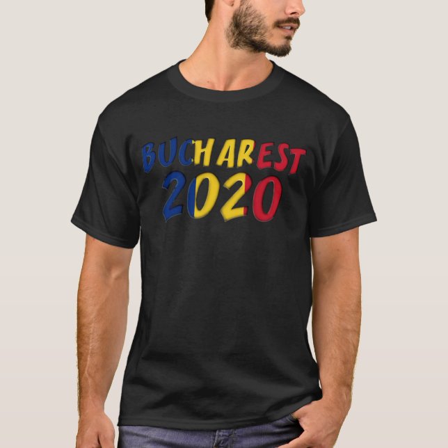 Camiseta Futebol Europeu de Bucareste 2020 (Frente)