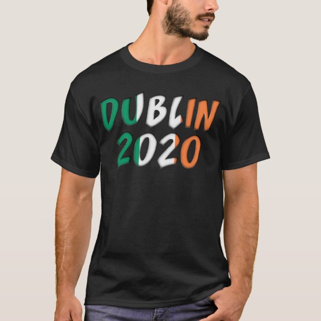 Camiseta Futebol Europeu de Dublin 2020 (Frente)
