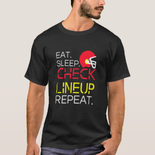 Camiseta Futebol Fantástico Coma Durma Verifique Escalação