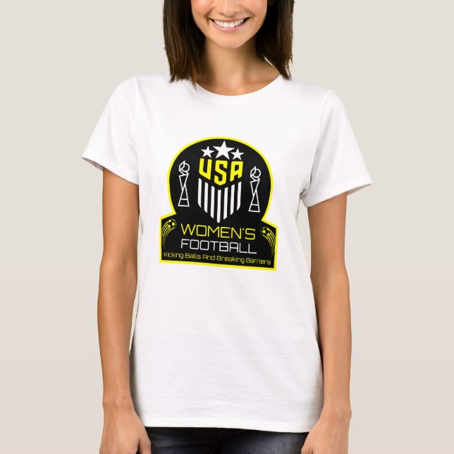 Camiseta Futebol feminino americano (Frente)