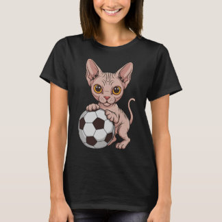Camiseta Futebol Fofo Sphynx Apenas Garota Que Ama Gatos Bo