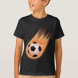 Camiseta futebol, fogo da bola de futebol