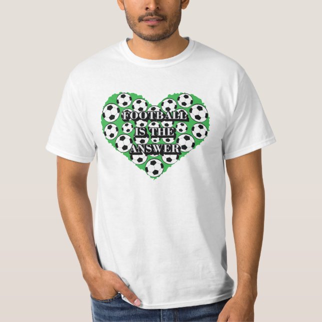 Camiseta Futebol / Futebol É A resposta - citação engraçada (Frente)