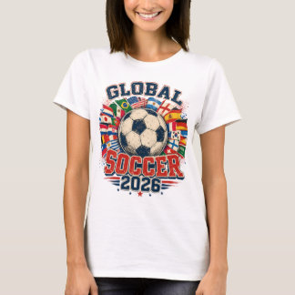 Camiseta Futebol Global 2026 Bandeiras Internacionais Camis