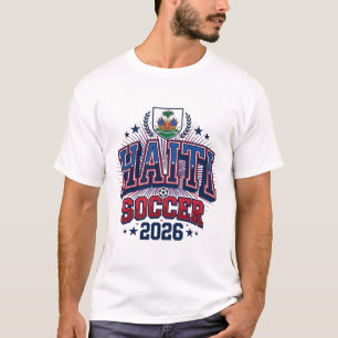 Camiseta Futebol Haiti 2026 Futebol Negrito Tipografia País