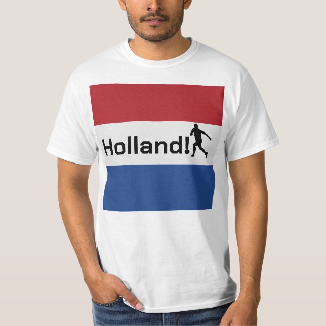 Camiseta Futebol holandês, personalizável (Frente)
