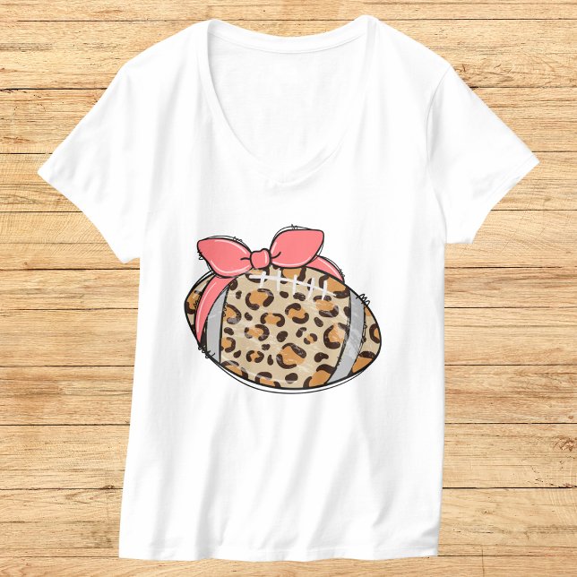 Camiseta Futebol impresso de Leopard com ilustração de Arco (Criador carregado)