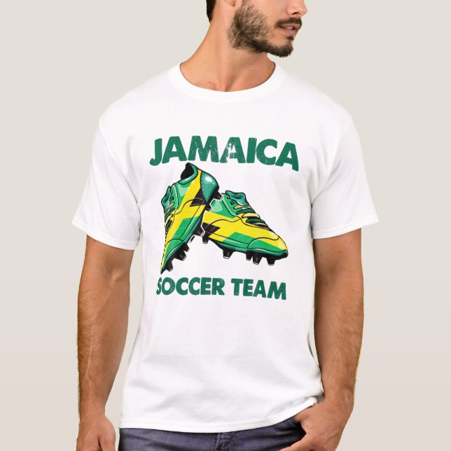 Camiseta Futebol inicializa na Jamaica, adepto da equipe de (Frente)