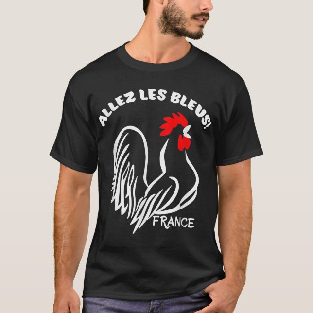 Camiseta Futebol internacional da França, Allez Les Bleus (Frente)