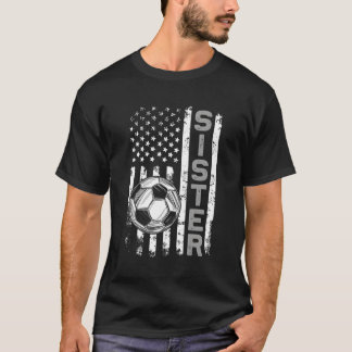 Camiseta Futebol Irmã Americana Soccer de Bandeira