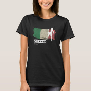 Camiseta Futebol italiano Bandeira Futebol feminino Meninas