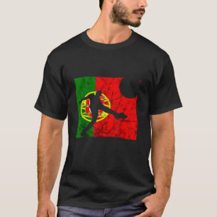Camiseta Futebol Jogador de Futebol Português Orgulho Portu