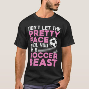 Camiseta Futebol Legal Para Mulheres Adolescentes Amantes d