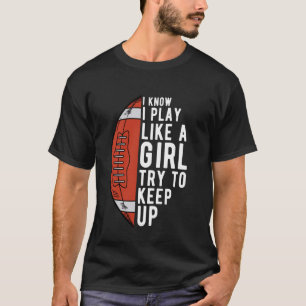 Camiseta Futebol legal para mulheres jogador de futebol