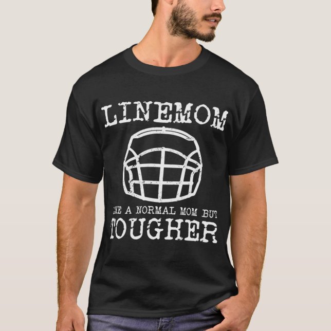 Camiseta Futebol Lineman Funny Line Mãe (Frente)