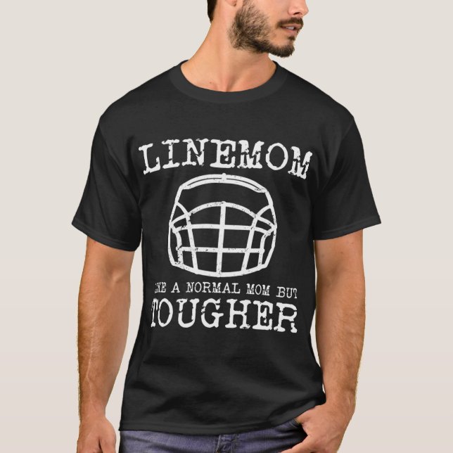 Camiseta Futebol Lineman Funny Line Mãe (Frente)