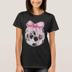 Camiseta Futebol Ll Rosa Coquette Laço Fita Delicada Menina