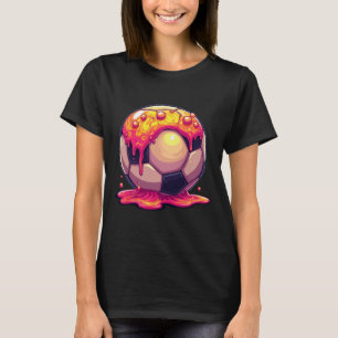 Camiseta Futebol Ll Vermelho Creme Gotejamento Juventude Go