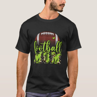 Camiseta Futebol Mãe Leopard Verde limão De Futebol Para Mo