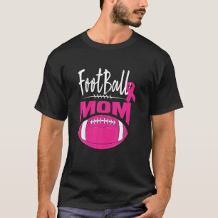 Camiseta Futebol Mamãe Cancer Sensibilização Friso Rosa