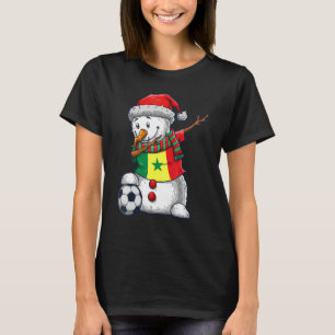 Camiseta Futebol Menino Dabbing Boneco de Neve Natal Senega