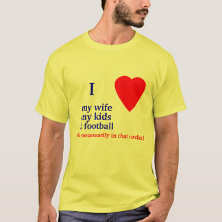 Camiseta Futebol mim coração minha esposa