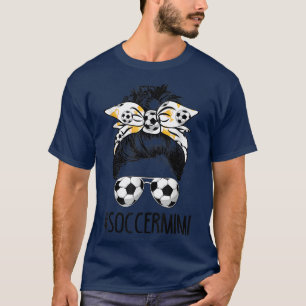 Camiseta Futebol Mimi Vida Mensagem Bun Bandana Mulheres Mã