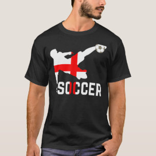 Camiseta Futebol Nacional da Inglaterra - Pé de Bandeira na