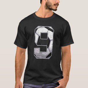 Camiseta Futebol Nono Aniversário Menino Nove Anos Bda