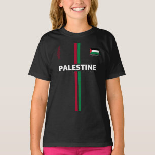 Camiseta Futebol Palestina bandeira mapa time