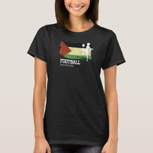 Camiseta Futebol Palestino Bandeira Mulher Futebol Soco