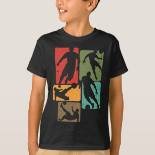 Camiseta Futebol Para Jogador de Futebol Retro Meninos Fute