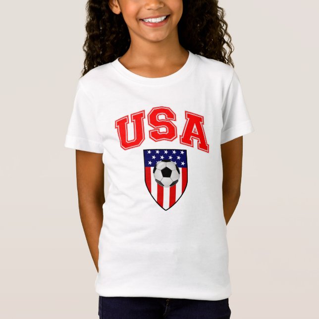 Camiseta Futebol Patriótico dos EUA (Frente)
