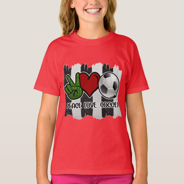 Camiseta Futebol Peace and Love (Frente)