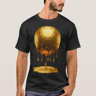 Camiseta Futebol Pingando Gotejamento Ouro Esporte Jogador