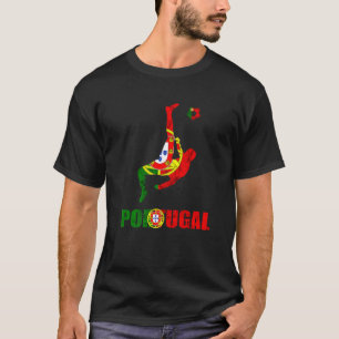 Camiseta Futebol Portugal Jogador de Futebol Português Port