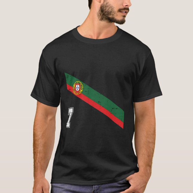Camiseta Futebol Português número 7 (Frente)