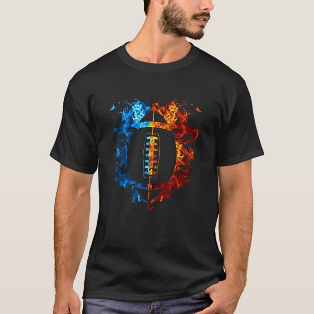 Camiseta Futebol Red Blue Fire Futebol (Frente)